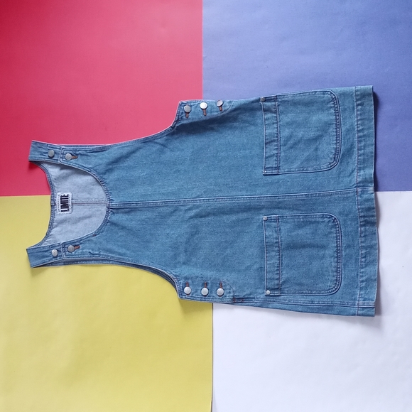 Vintage Women’s Limité Denim Overall Mini Dress